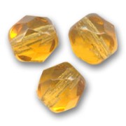 Fire Polished faceted round beads 2mm Topaz  x50|raw }}
