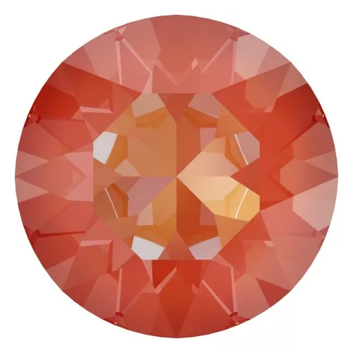 PureCrystal 1088 Round Stone 6 mm Crystal Orange Glow DeLite x1