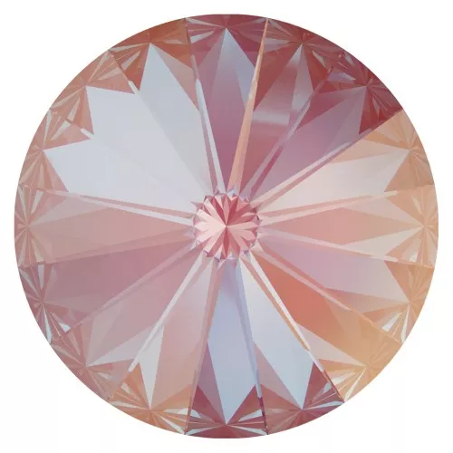 PureCrystal 1122 Rivoli Cabochon 12 mm Crystal Lotus Pink DeLite x1