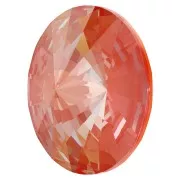 PureCrystal 1122 Rivoli Round Stone 14 mm Crystal Orange Glow DeLite x1