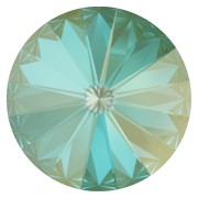 PureCrystal 1122 Rivoli Round Stone 14 mm Crystal Silky Sage DeLite x1|raw }}