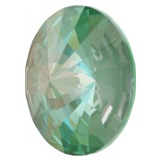 PureCrystal 1122 Rivoli Round Stone 14 mm Crystal Silky Sage DeLite x1