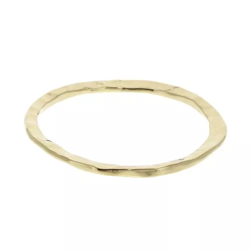 Hammered fine ring - Size 52 - Gold Plated 3 microns x1