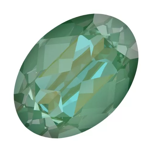 PureCrystal 4120 Oval Fancy Stone 14x10 mm Crystal Silky Sage DeLite x1