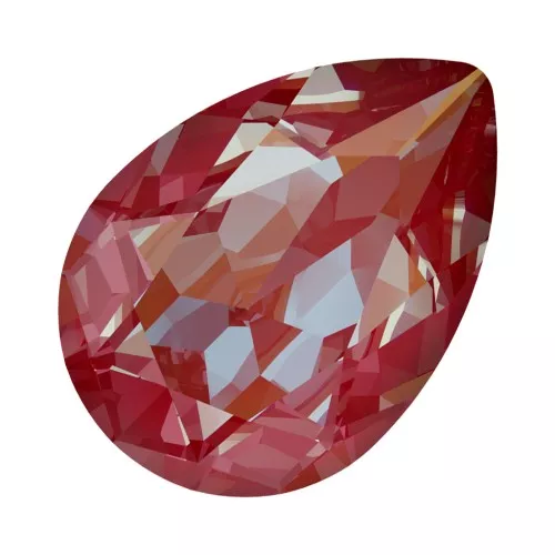 PureCrystal 4320 Pear Fancy Stone 14x10 mm Crystal Royal Red DeLite x1