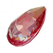 PureCrystal 4320 Pear Fancy Stone 14x10 mm Crystal Royal Red DeLite x1