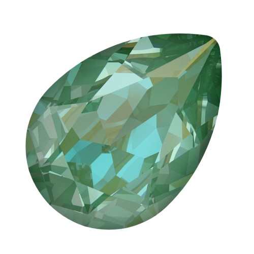 PureCrystal 4320 Pear Fancy Stone 18x13 mm Crystal Silky Sage DeLite x1