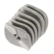 Irregular Rondelles spacers 9.5 mm - Silver Tone x10