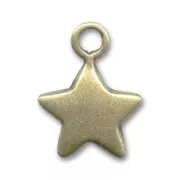Star charm 16mm bronze-colored x1