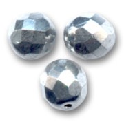 Fire Polished faceted round beads 8mm Labrador x20|raw }}