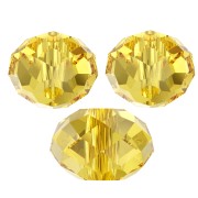 PureCrystal 5040 Flat round 6 mm Light Topaz x1