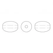 PureCrystal 5824 Pearls - grain of rice-shape - 4 mm Mulberry Pink Pearl x20