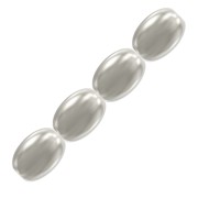 PureCrystal 5824 Pearls - grain of rice-shape - 4 mm White Pearl x20|raw }}