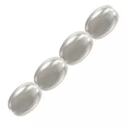 PureCrystal 5824 Pearls - grain of rice-shape - 4 mm White Pearl x20