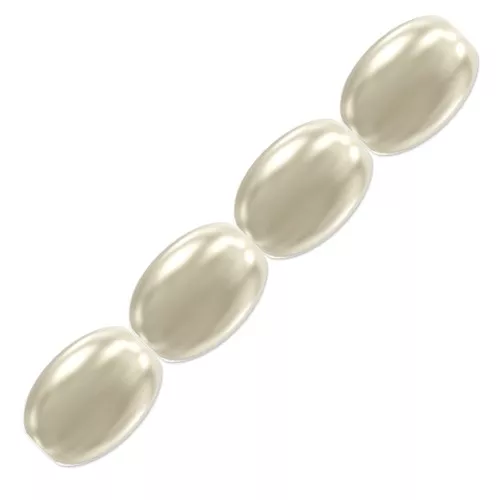 PureCrystal 5824 Pearls - grain of rice-shape - 4 mm Cream Pearl x20