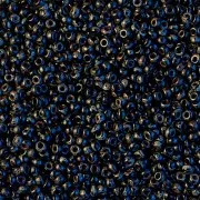 Miyuki Seed beads 11/0 4511 - Opaque Black Picasso x8g