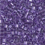 Miyuki Delica 8/0 DBL0906 - Sparkling Purple Lined Crystal x8g