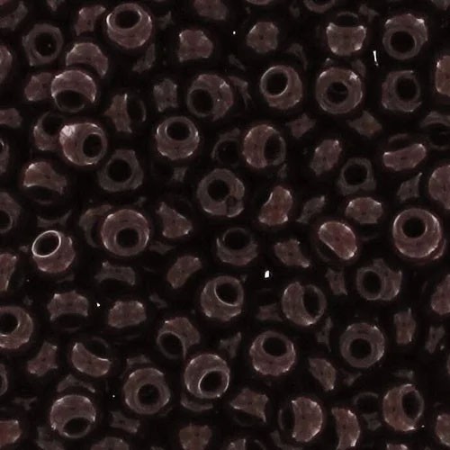 Preciosa Seed beads 9/0 2.5 mm - Opaque Chocolate x10g