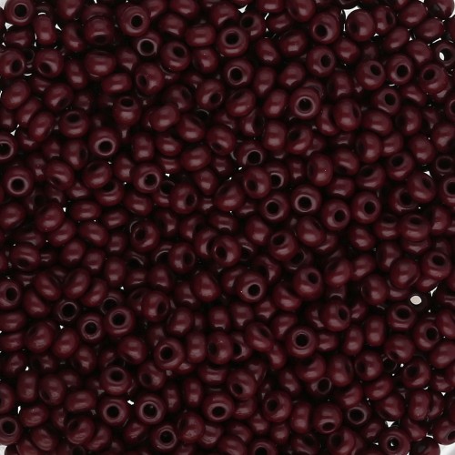 Preciosa Seed Beads 11/0 2 mm - Opaque Chocolate x 20 g