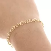 Chain  4,7mm Fine Gold Plated x1m