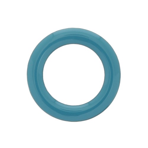 Epoxy resin donut style ring spacer 23 mm Turquoise x1