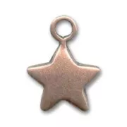 Star charm 16mm Old copper tone x1