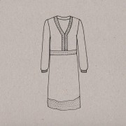 Woman sewing pattern - Aime comme marie - Aime comme Mosaïque - Dress x1