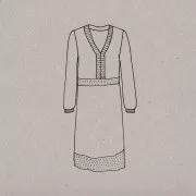 Woman sewing pattern - Aime comme marie - Aime comme Mosaïque - Dress x1