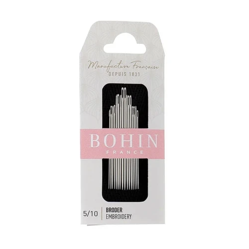 Bohin Embroidery needles n°5/10 x15