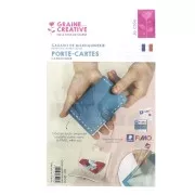 Pattern for leather goods - Leather Effect Fimo Clay - CardHolder x1