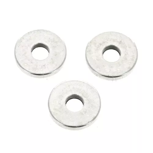 Brass Flat Washers Heishi 6x0.8mm - Antique Silver Plating x15