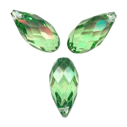 PureCrystal Drops 6010 Peridot 11x5.5mm x4