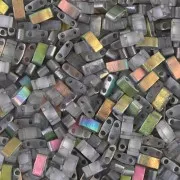 Miyuki Half Tila Beads 5x2.3x1.9mm HTL-4557 - Vitrail Mat x10g