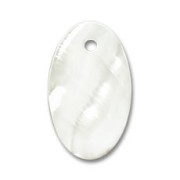 Mother-of-Pearl Pendant 23x14mm Natural x1