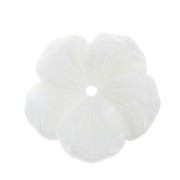 Mother-of-Pearl Flower 20mm Natural x1|raw }}