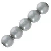 Pearly beads 2.5 mm Grey x25