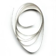 4 mm Flat pure Silver wire for settings x 50cm|raw }}