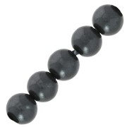 Pearly beads 2.5 mm Dark Grey x25