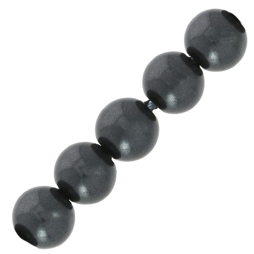 Pearly beads 2.5 mm Dark Grey x25