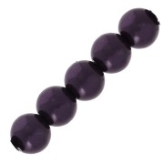 Pearly beads 2.5 mm Dark Purple x25|raw }}