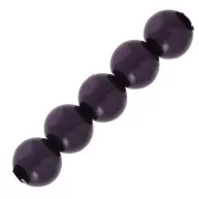 Pearly beads 2.5 mm Dark Purple x25