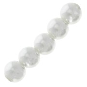 Pearly beads 2.5 mm White x25