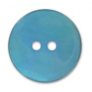 Mother-of-Pearl Button 20mm Turquoise x1