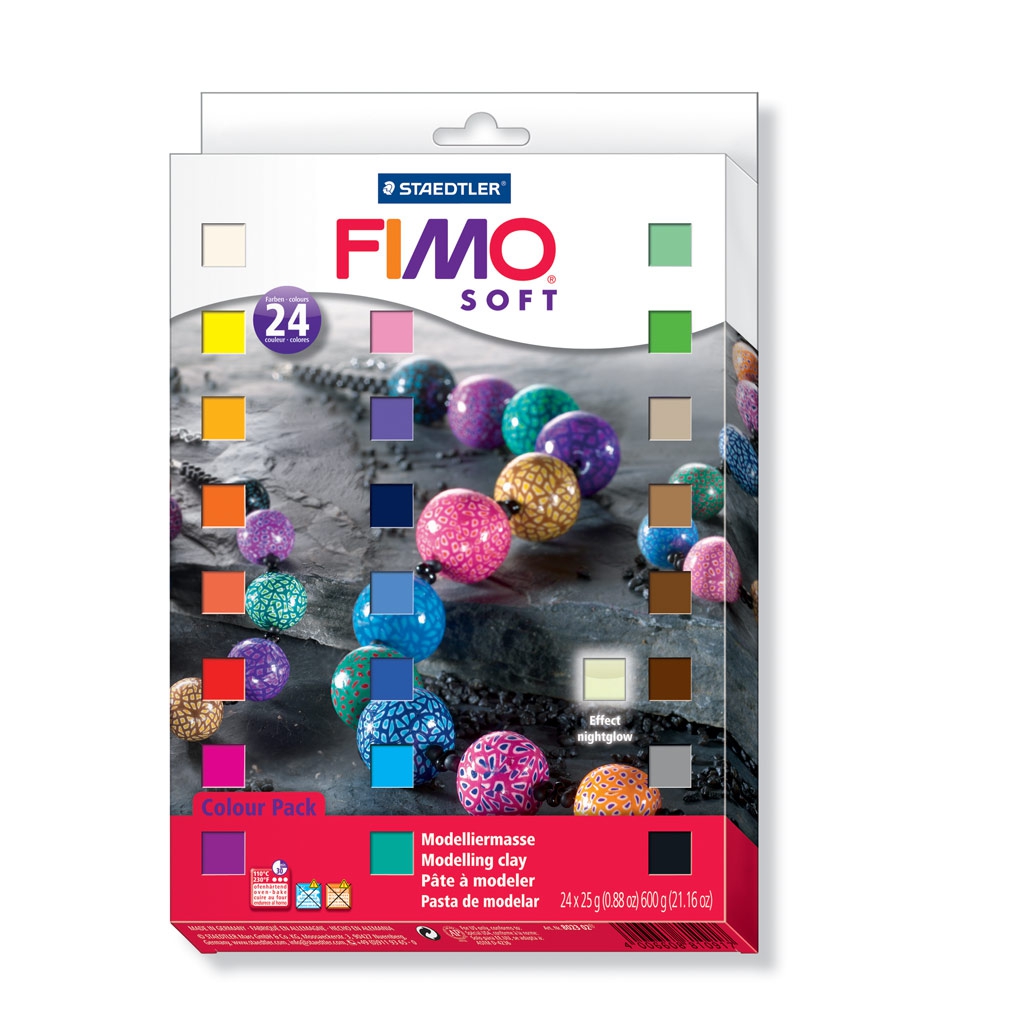 Fimo Soft Polymer Clay Set 24 Colors Perles Co