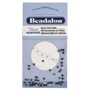 Bead Bumpers oval 2mm Black x50