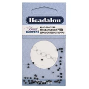 Bead Bumpers oval 2mm Black x50