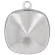 Stick-on setting PureCrystal 4470 12mm Rhodium tone 1 loop