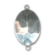 Stick-on setting PureCrystal 4120 18x13mm Rhodium tone 2 loops|raw }}