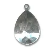 Stick-on setting PureCrystal 4320 18x13mm Rhodium tone 1 loop