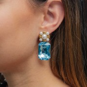 Stick-on setting PureCrystal 4627 27x18,5mm Rhodium tone 1 loop